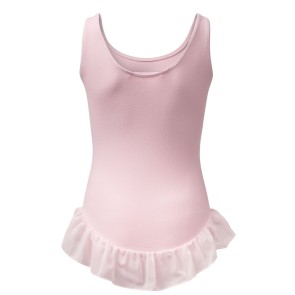 Papillon PK4041 Roze Kinderballetpakje met Voile Rokje en ronde hals 