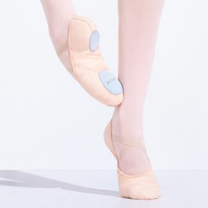 Capezio Juliet Canvas zalmroze balletschoenen van canvas