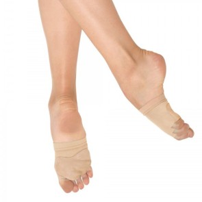 Bloch S0660L lange dansvoetjes nude suede zool 