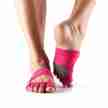 ToeSox Releve Halve Sokjes met Open Teen anti slip zool fuchsia