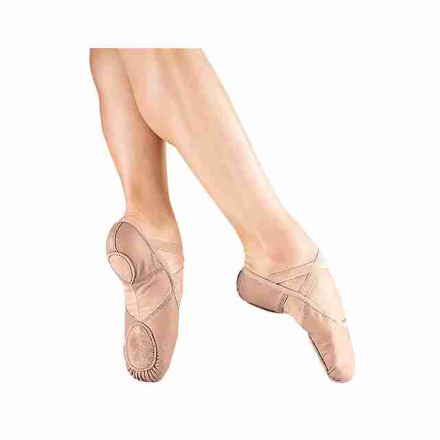 So Danca BAE11 Lederen Balletschoenen met Splitzool van Elastisch Nylon