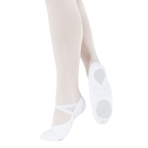 So Danca BAE13 witte Canvas Balletschoenen met Elastische Splitzool 