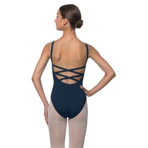 Lulli Veronica LUB224C navy Balletpakje met gekruiste rug