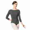 Lulli Dames Balletpak met 3/4 Mouwen Nanette dark grey