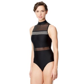 Lulli Dames Mock Neck Balletpak Lia zwart