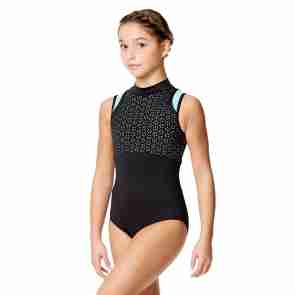 Lulli tweekleurige Mock Neck Balletpak Adriana voor meisjes