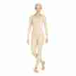 Capezio TB114 unitard lange mouwen nude voorkant