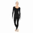 Capezio TB114 unitard lange mouwen zwart achterkant 