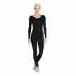 Capezio TB114 unitard lange mouwen zwart voorkant