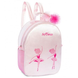 SoDanca licht roze ballet tasje bg693 met kleine ballerina erop