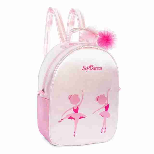 SoDanca licht roze ballet tasje bg693 met kleine ballerina erop