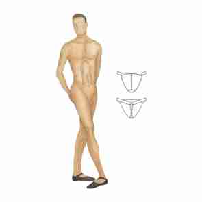 Bloch Heren Tanga slip Dancebelt Jackson B3914