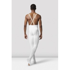 Bloch MP001 heren podium dans legging convertible wit achterkant 