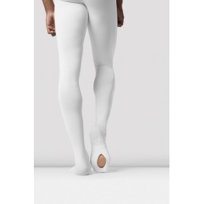 Bloch MP001 heren podium dans legging convertible wit detail 