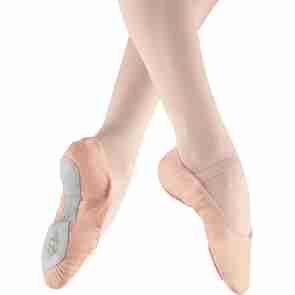 Roze balletschoenen van leer - met doorlopende zool - Alista Dancer Basics Elite