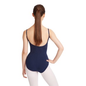 Capezio CC101 princess camisole dames balletpak met spaghettibandjes navy achterkant