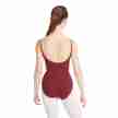 Capezio CC101 princess camisole dames balletpak met spaghettibandjes rood achterkant