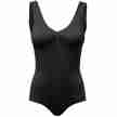 Zwart balletpak voor dames met Brede bandjes Pinch in Supplex met Ingebouwde sporttop - Papillon PA4015