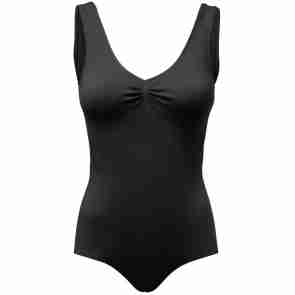 Zwart balletpak voor dames - Brede bandjes - Pinch - Supplex - Ingebouwde sporttop - Papillon PA4015