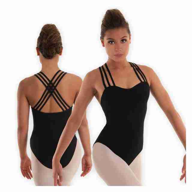 Alista Dancer Basics Expression zwart balletpak met drie bandjes