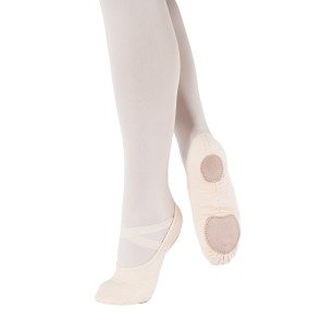 SoDanca SD16 witte Canvas Balletschoenen met splitzool en veganistisch