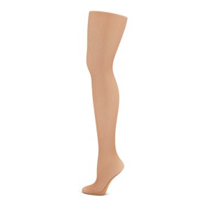 Capezio 3000 hoge kwaliteit netpanty voor dansers suntan