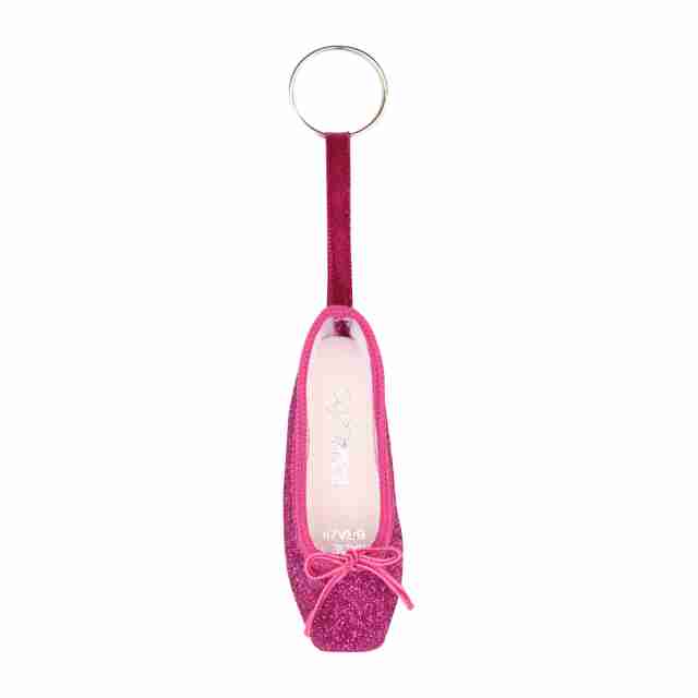 SoDanca Felroze Glitter Spitzen Sleutelhanger KCE01G