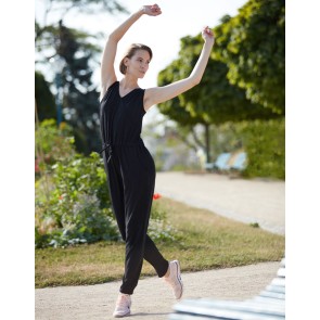 Temps Danse Dames Wrap Jumpsuit Adage zwart buiten