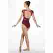 Capezio Skylight Breeze Cap Sleeve Leo burgundy achter