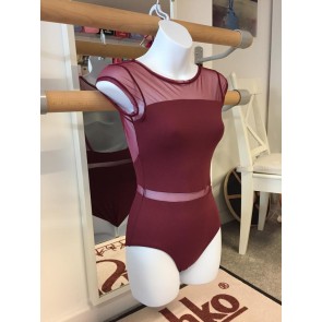 Capezio Skylight Breeze Cap Sleeve Leo burgundy winkel