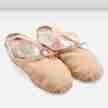 Bloch S0277M canvas balletschoenen splitzool nude