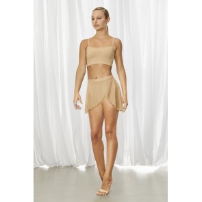 Bloch R3521 dames overslag balletrok beige