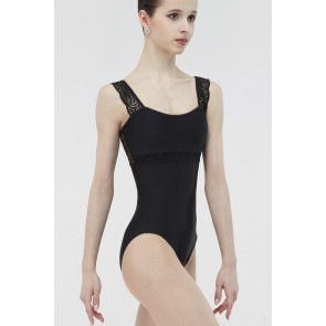 Wear Moi Erine balletpak voor meisjes met kant zwart