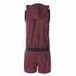 Sansha Petra Fleece Jumpsuit Burgundy Achterkant