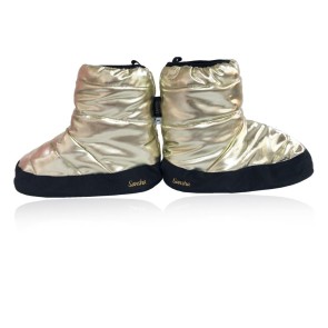 Sansha Wood Tibet Metallic Warm-Up Booties Goud