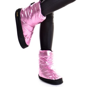 Sansha Wood Tibet Metallic Warm-Up Booties Roze