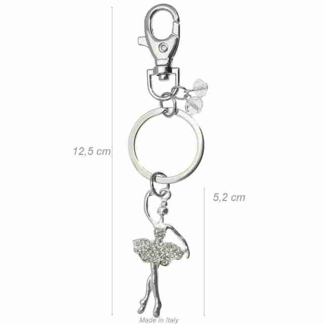 Alista Sleutelhanger Ballerina in Sous-Sus met Strass