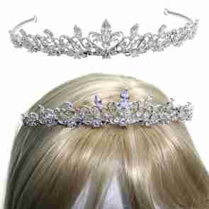 Alista Metalen Tiara met Witte Zirkonia