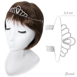 Alista Metalen Tiara met strass voor kinderen