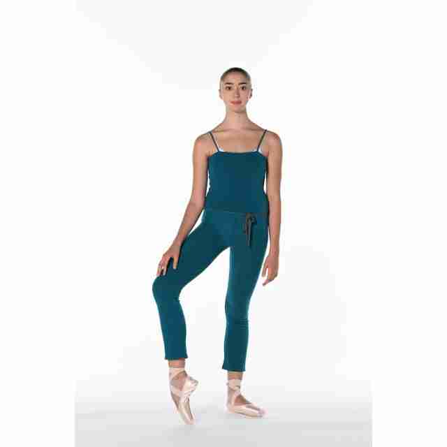 Dansez-Vous Softy Warm-Up jumpsuit voor volwassenen zeegroen