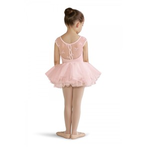 Bloch CL8212 meisjes tutu jurkje kanten rug roze achterkant 