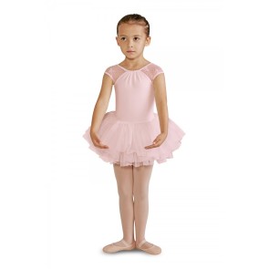 Bloch CL8212 meisjes tutu jurkje kanten rug roze voorkant 