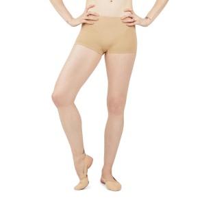 Capezio Seamless Boy Cut Short Nude voorkant