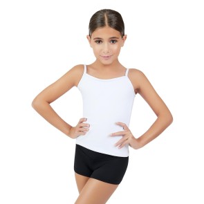 Capezio Team Basics Cami Meisjes wit voorkant