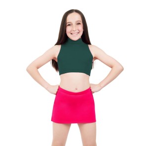 Capezio Team Basics Mock Neck Top donker groen