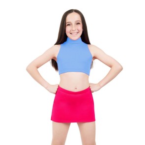 Capezio Team Basics Mock Neck Top licht blauw