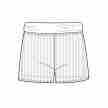 Temps Danse Rio 2 in 1 Ribbed Shorts patroon