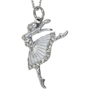 Alista Zilverkleurige Ketting Ballerina Hanger Klein