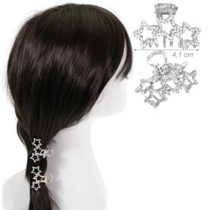 Alista Metalen Haarclip Sterren met Strass F170254