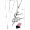 Alista B32310 Ballerina Ketting met Zirkonia Tutu Zilver